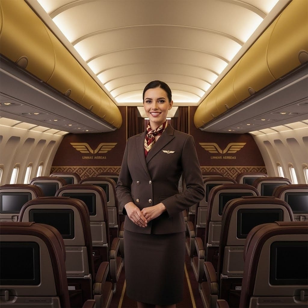 Imagem aeromoça.